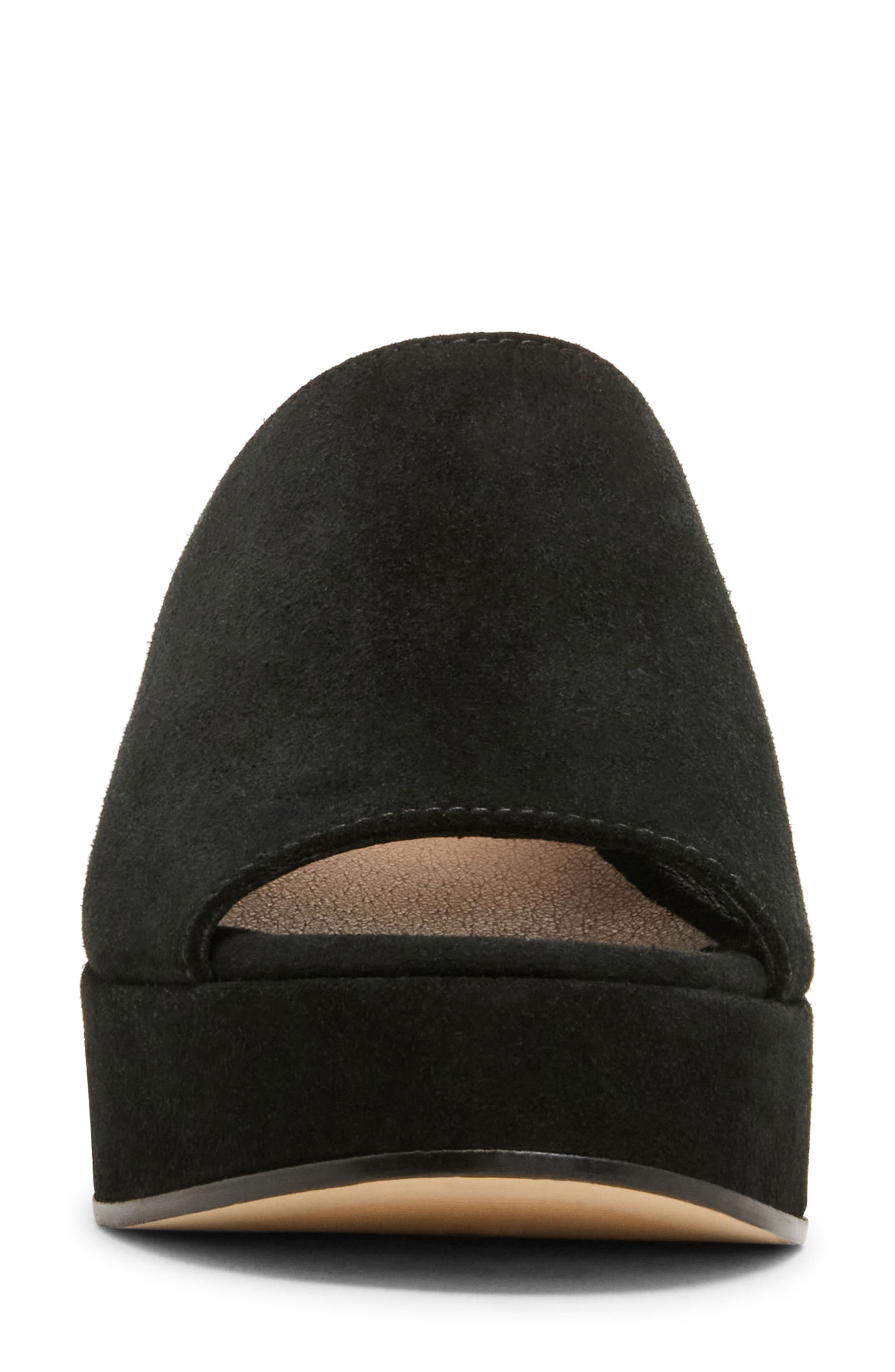 Blondo Montage Platform Mule Sandal, Alternate, color, Black Leather