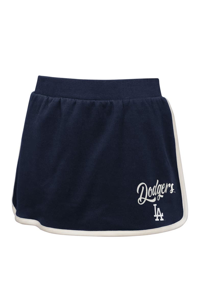 Outerstuff Girls Youth Navy Los Angeles Dodgers Base Trainer Johnny Polo and Skort Set, Alternate, color, Navy