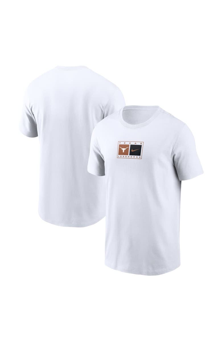 Nike Men's Nike White Texas Longhorns Campus Logo Swoosh T-Shirt, Main, color, White
