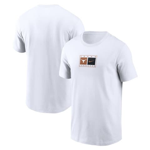 Men's Nike White Texas Longhorns Campus Logo Swoosh T-Shirt
