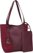 Mali + Lili North South Faux Leather Tote