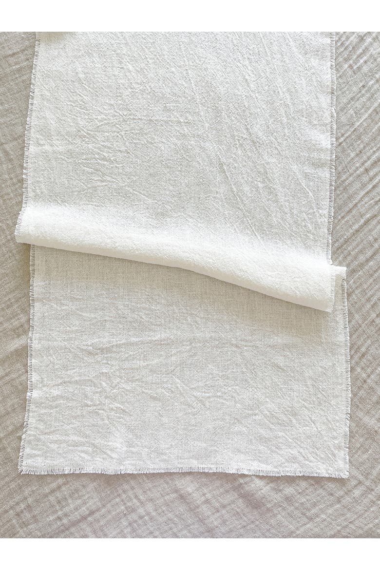 So Soft Linen Table Runner, Alternate, color, Navy Blue