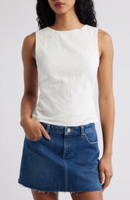 Princess Polly Penelopie Open Back Linen Blend Tank