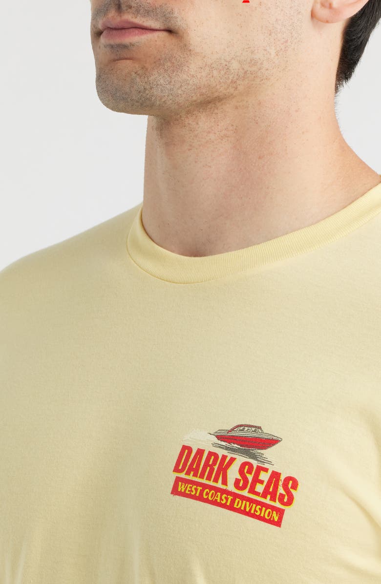 DARK SEAS West Coast Water Decal Cotton Graphic T-Shirt, Alternate, color, Butter