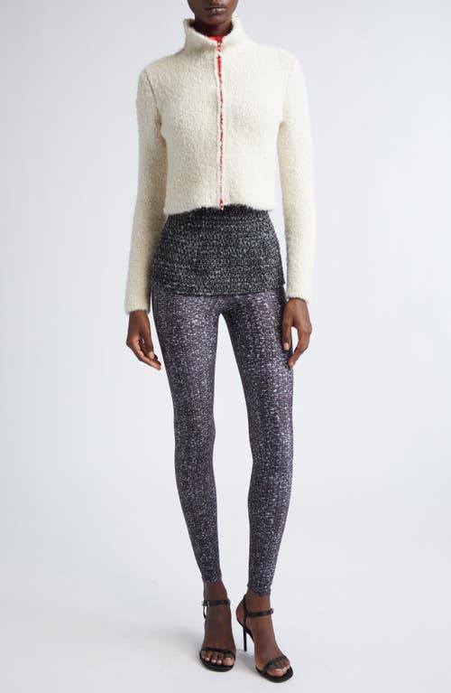 Diesel ® M-eleonere Alpaca Blend Zip Cardigan In Multi