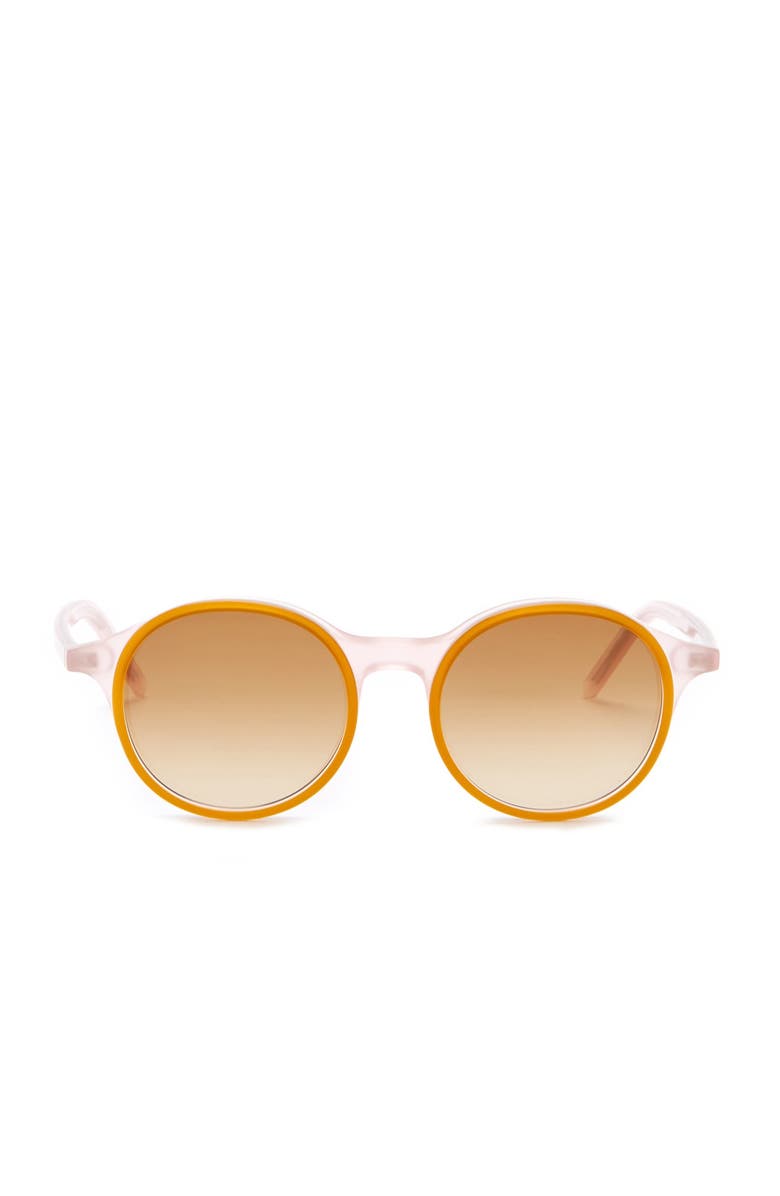 Tomas Maier 49mm Acetate Frame Round Sunglasses, Alternate, color,