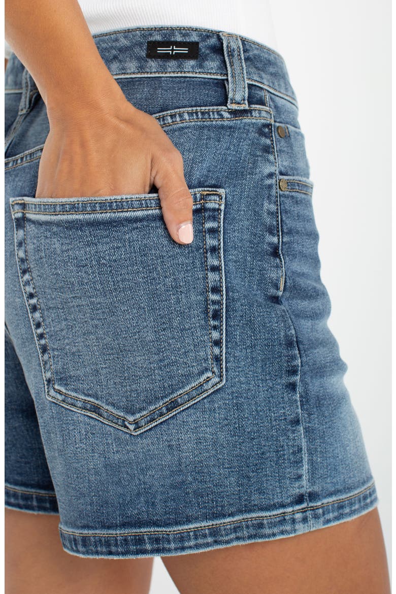 Heritage High Waist Denim Shorts, Alternate, color, HORIZONS