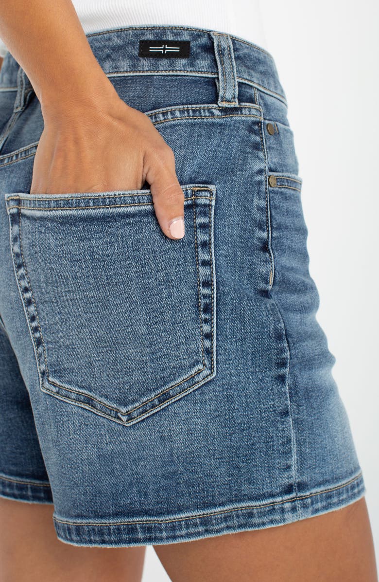 Liverpool Los Angeles Heritage High Waist Denim Shorts, Alternate, color, Horizons