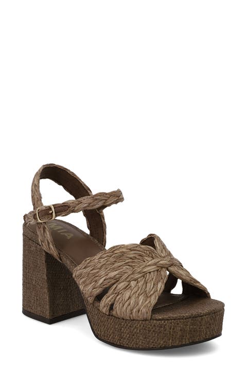 Ankle Strap Platform Sandal (Women)