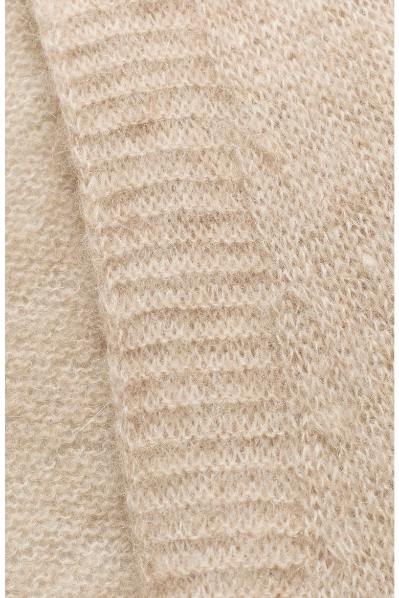 Grown On Button Up Sleeve Cardigan, Alternate, color, Oatmeal