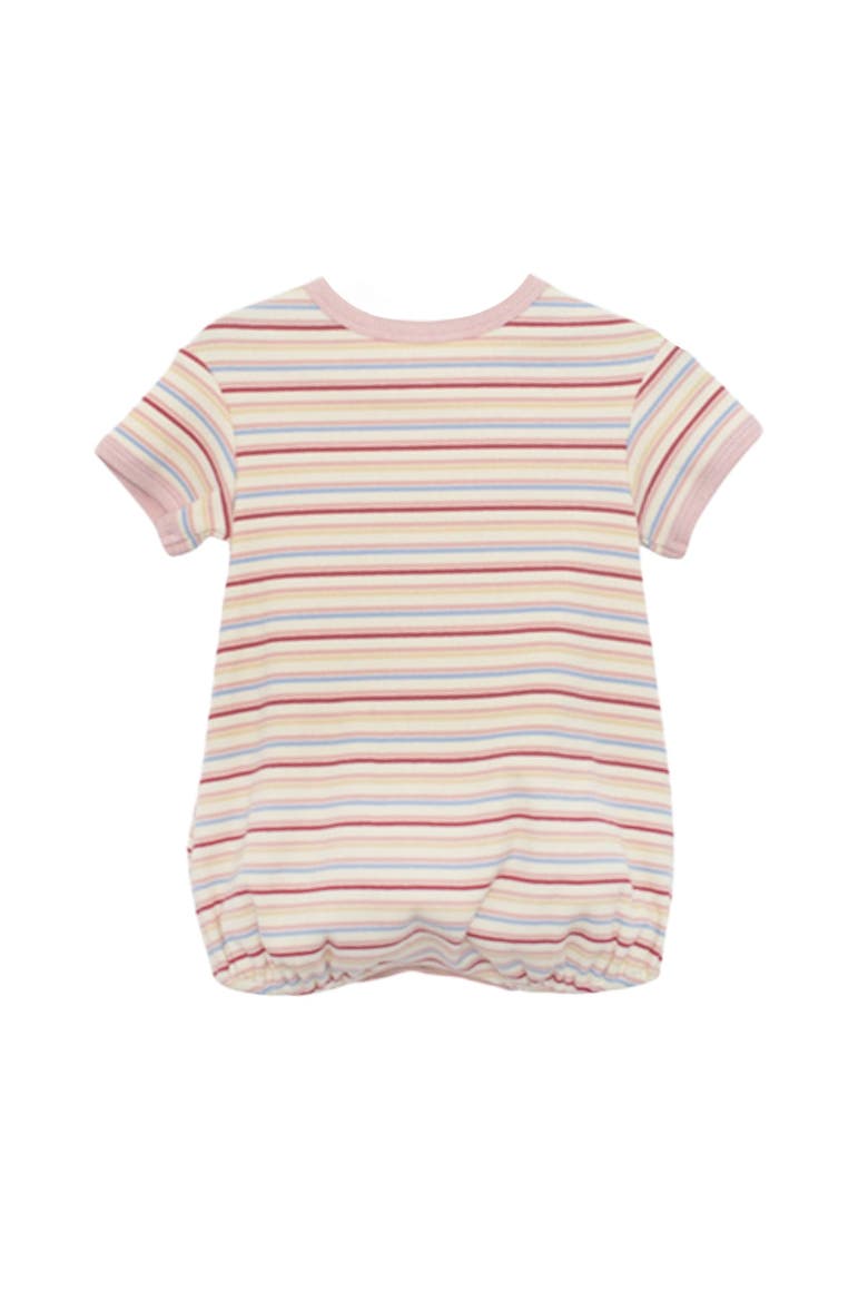 Sunset Sherbet Short Sleeve Romper, Alternate, color, Pink
