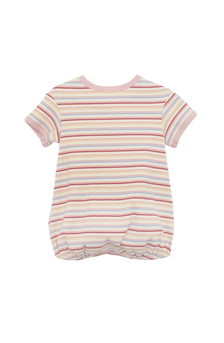 Mabel + Honey Sunset Sherbet Short Sleeve Romper, Alternate, color, Pink