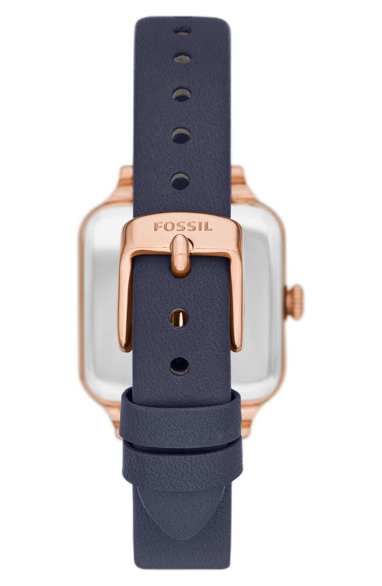Fossil Colleen Leather Strap Watch, 28mm, Alternate, color, 