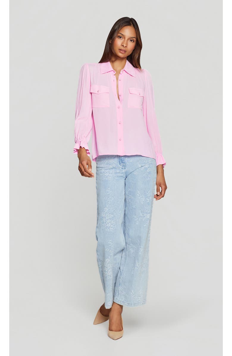 Generation Love Priya Georgette Shirt, Alternate, color, Soft Rose