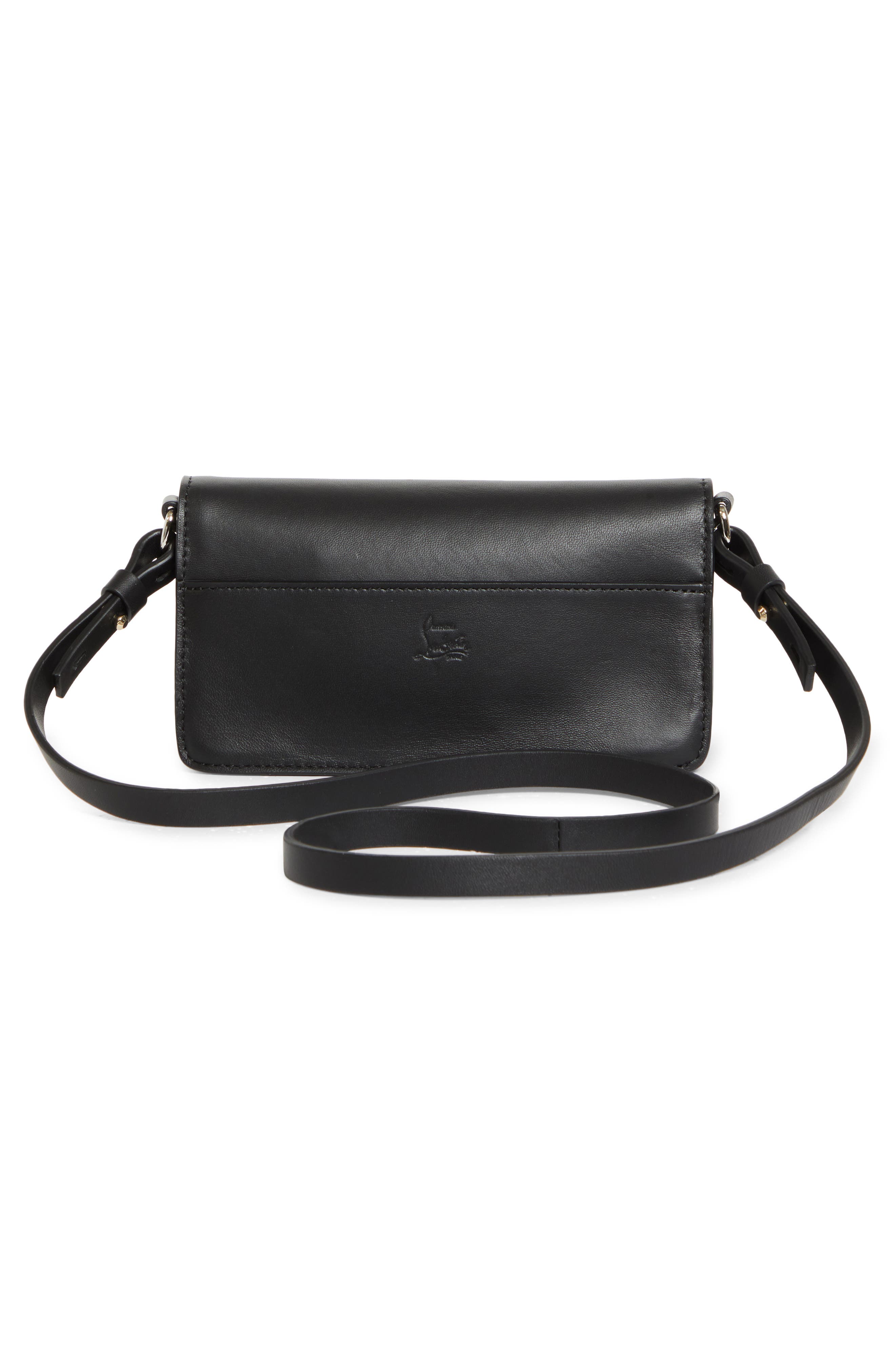 Christian Louboutin Mini Bettina Leather Crossbody Bag, Alternate, color, 