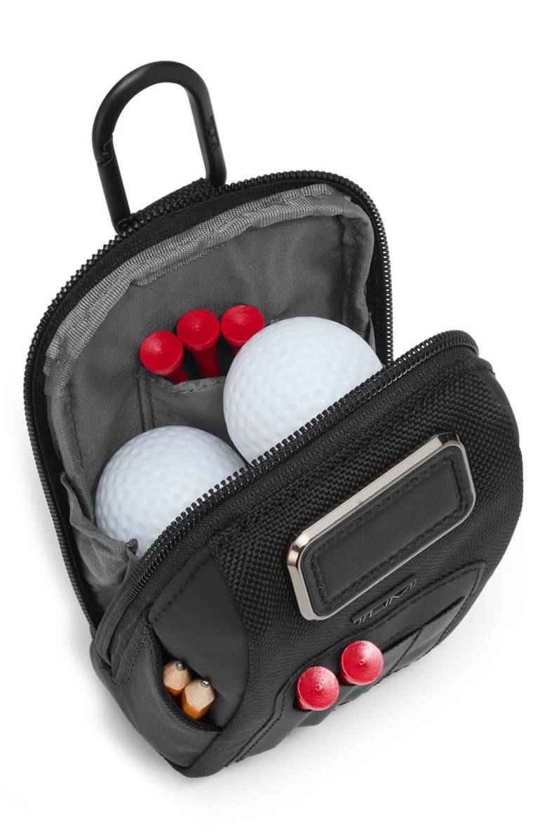 TUMI Golf Pouch with Tees, Alternate, color, Black