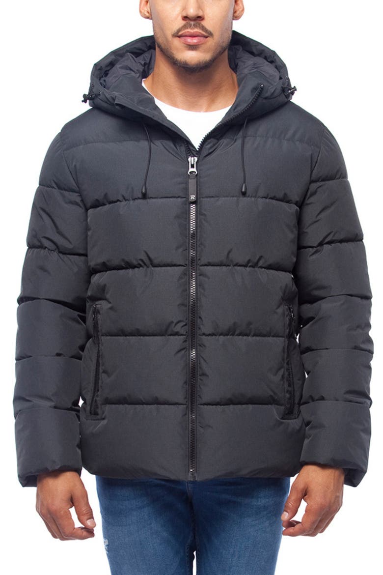 Heavyweight Thermal Heat Puffer Jacket, Main, color, Black Stone