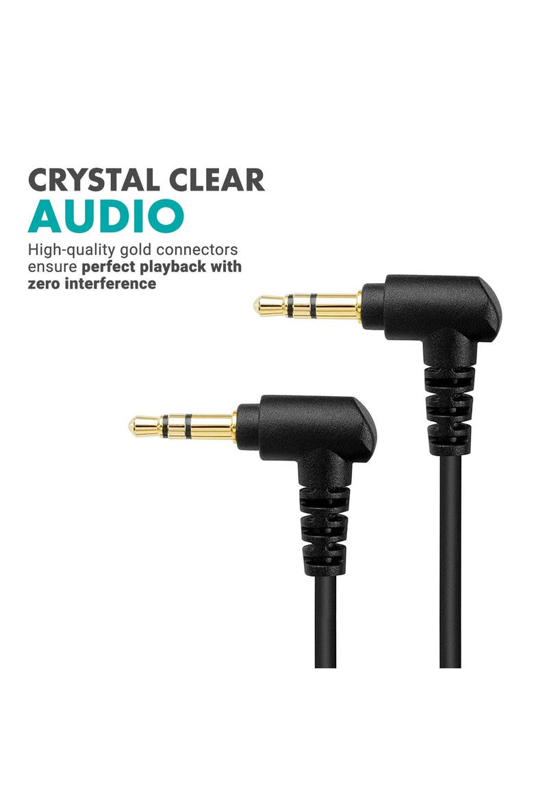 MC1 3.5mm Audio Cable - Dual Male TRS Connectors, Alternate, color, Black