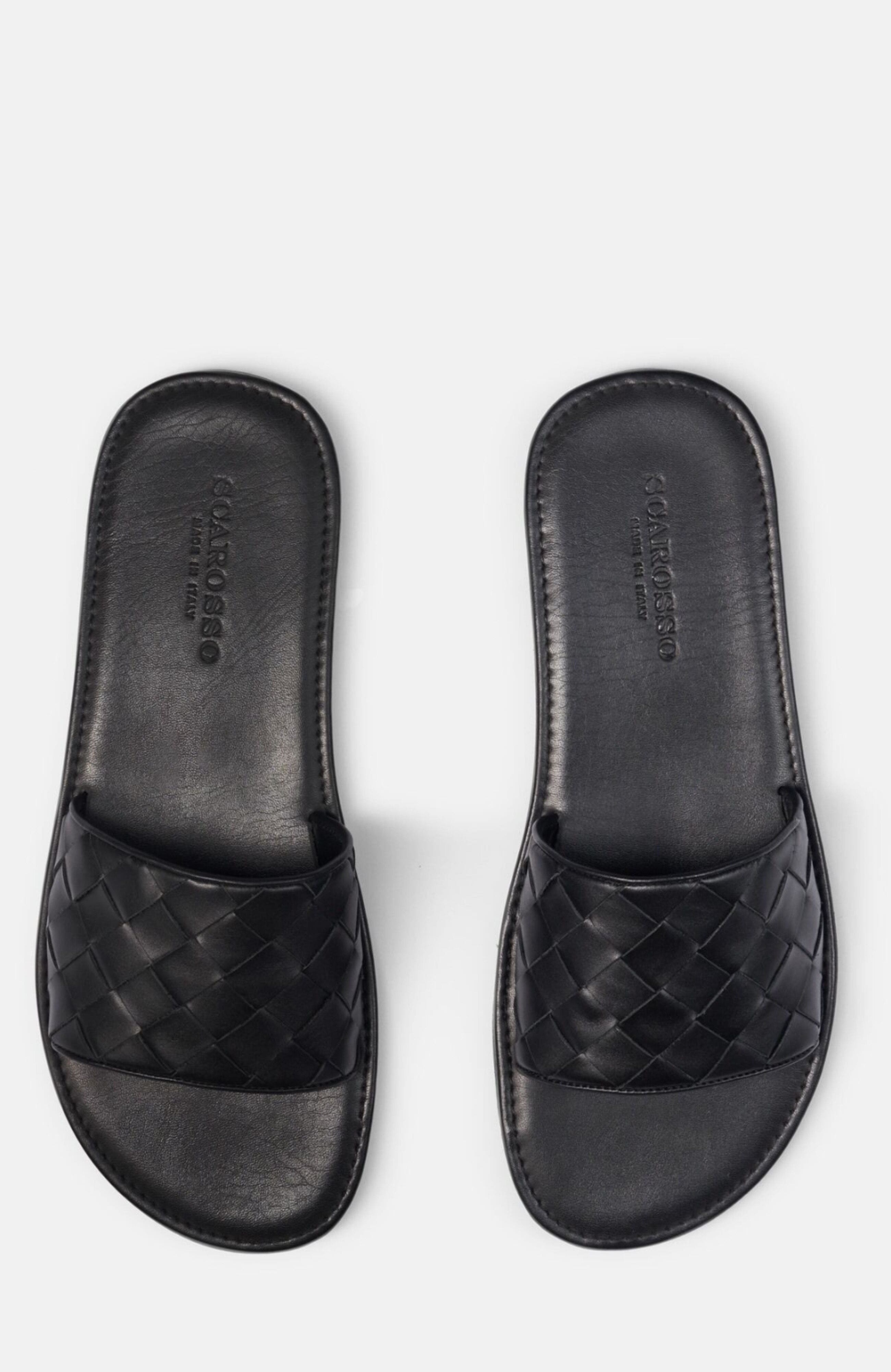 SCAROSSO Ulisse Sandals, Alternate, color, Black - Calf