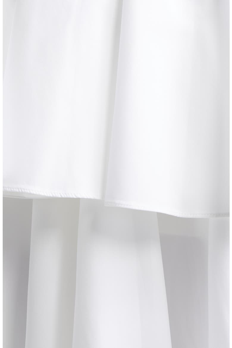 Cotton Spiral Skirt, Alternate, color, BLANC