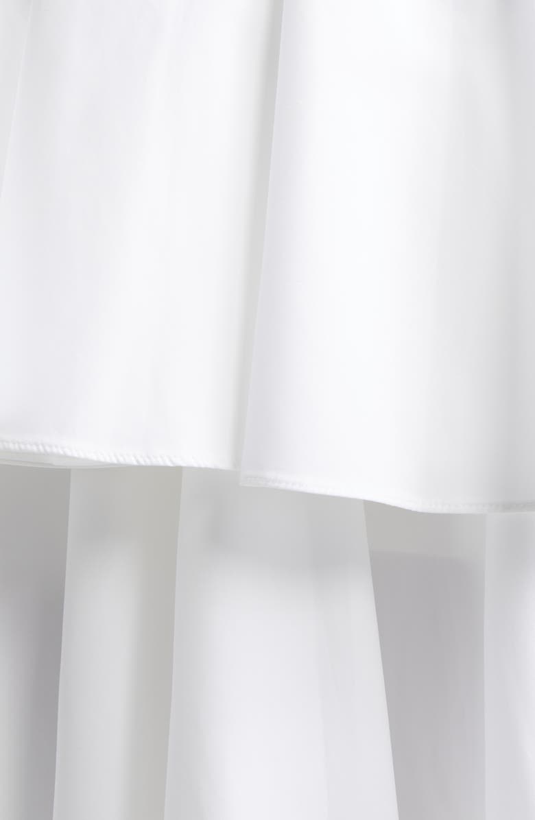 Alaïa Cotton Spiral Skirt, Alternate, color, Blanc