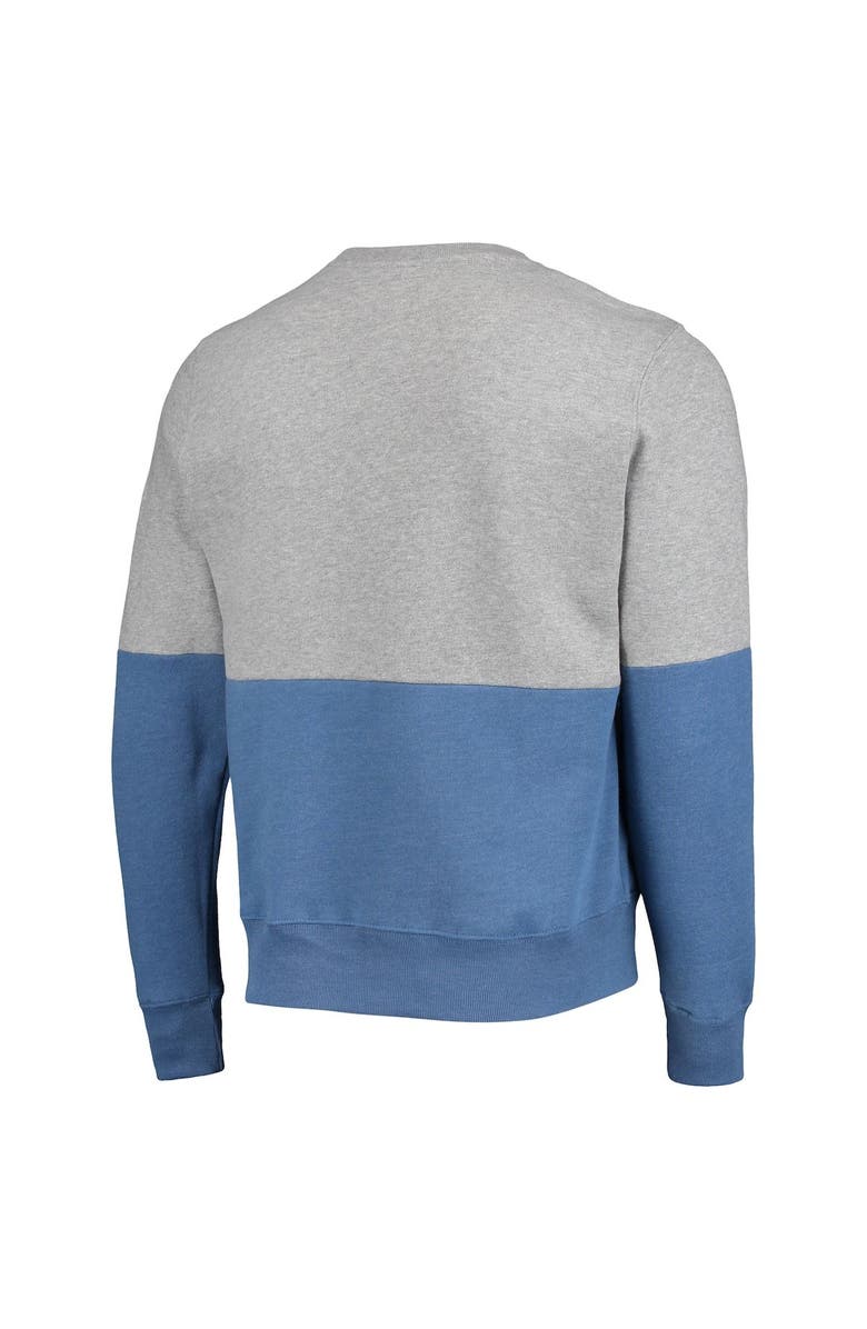 '47 Men's '47 Heathered Gray/Heathered Royal Los Angeles Dodgers Two-Toned Team Pullover Sweatshirt, Alternate, color, 