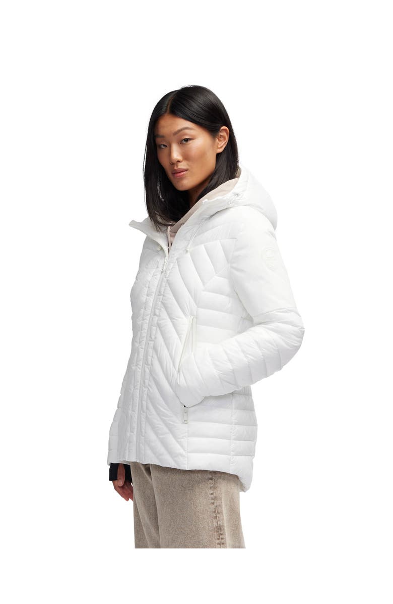 Pajar Women's Esmay Lightweight Mixed Media Quilted Packable Puffer, Alternate, color, White Opal