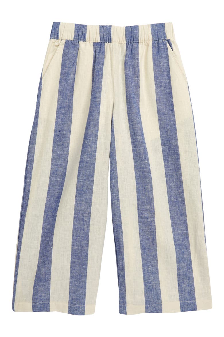 Chambray Stripe Wide Leg Pants, Main, color, ASTRAL