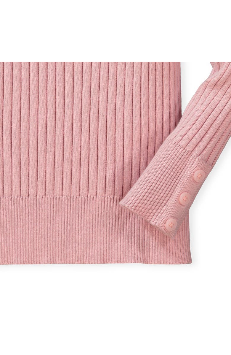 Hope & Henry Baby Girls' Rib Knit Sweater Top, Infant, Alternate, color, Rose