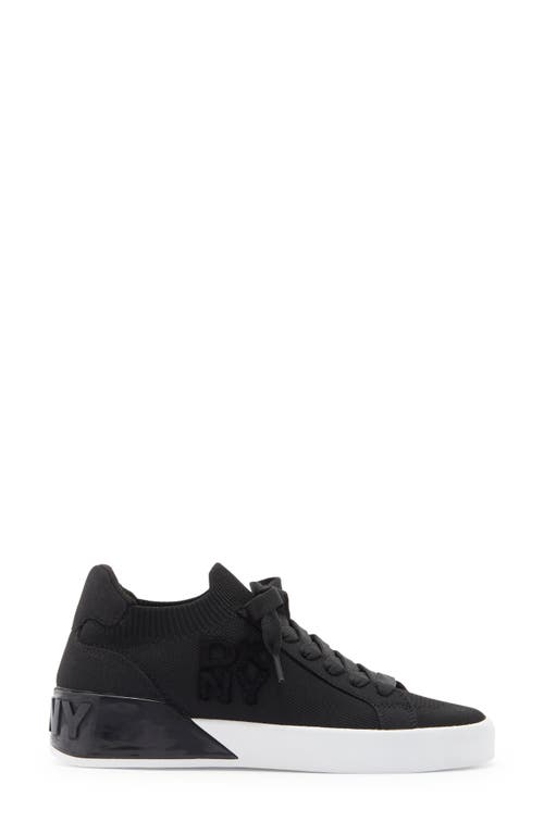 Dkny Mallory Knit Sneaker In Black