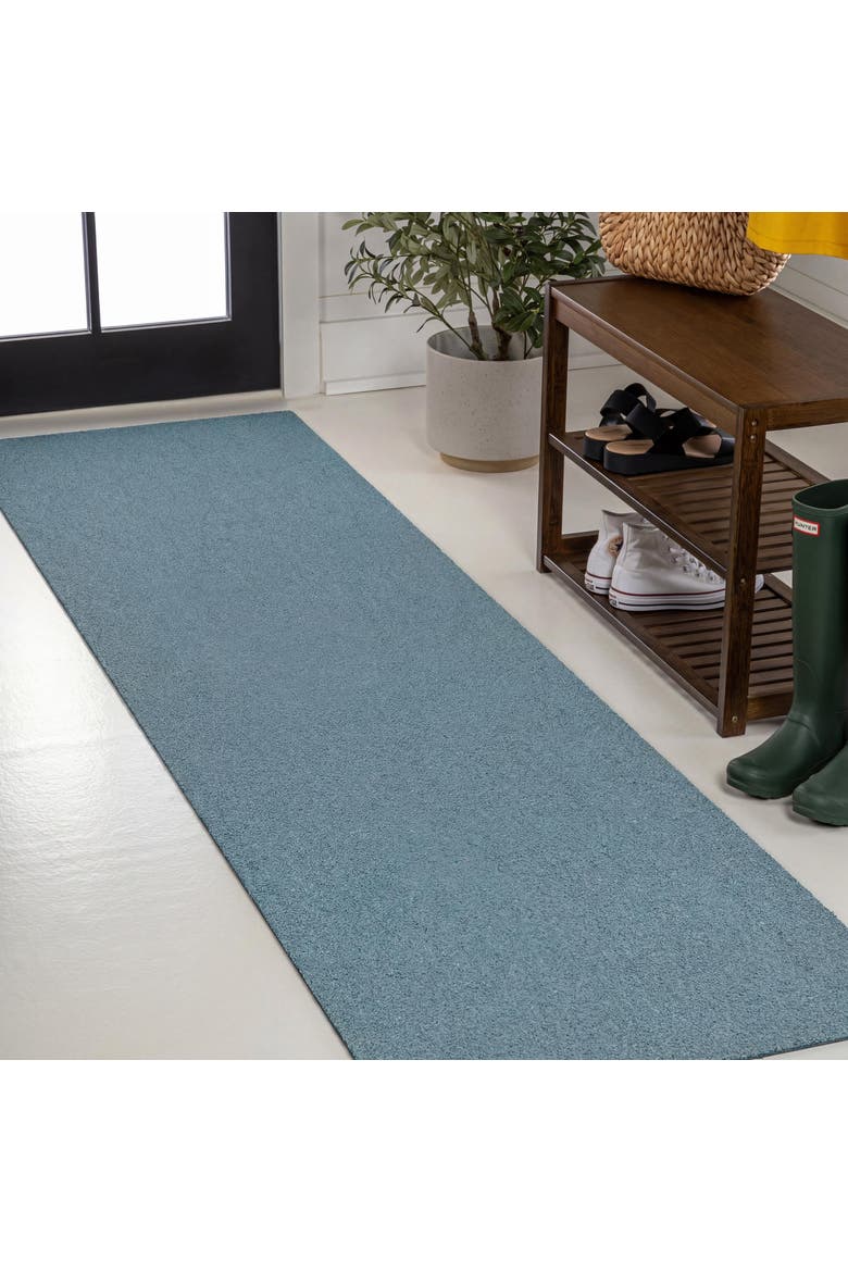 Peater Classic Casual Commercial Natural Coir Indoor/Outdoor Mat, Alternate, color, Coastal Blue