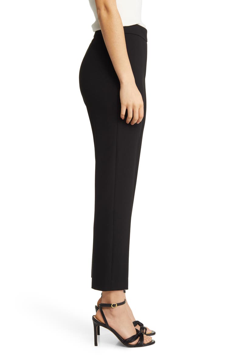 Tilunara Slim Fit Ponte Knit Pants, Alternate, color, BLK
