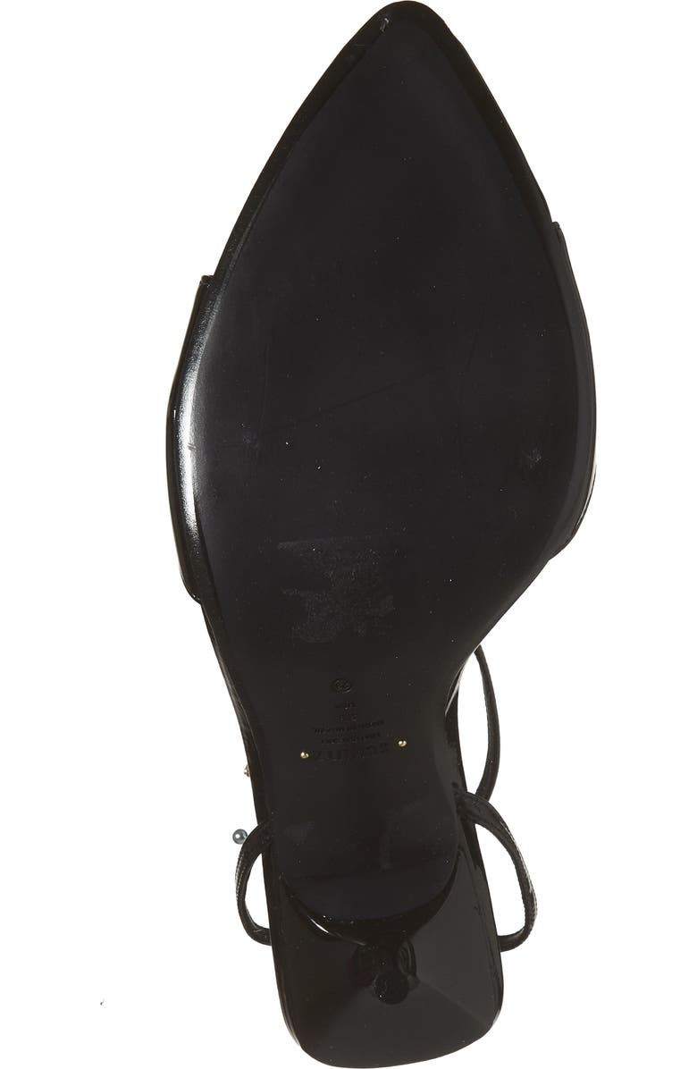 Schutz Elodie Ankle Strap Slide Sandal, Alternate, color, Black