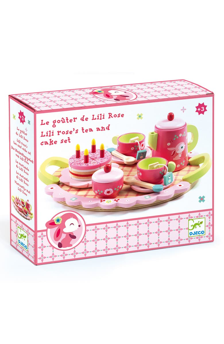 Djeco Lili Roses Tea Party Playset, Alternate, color, Multi