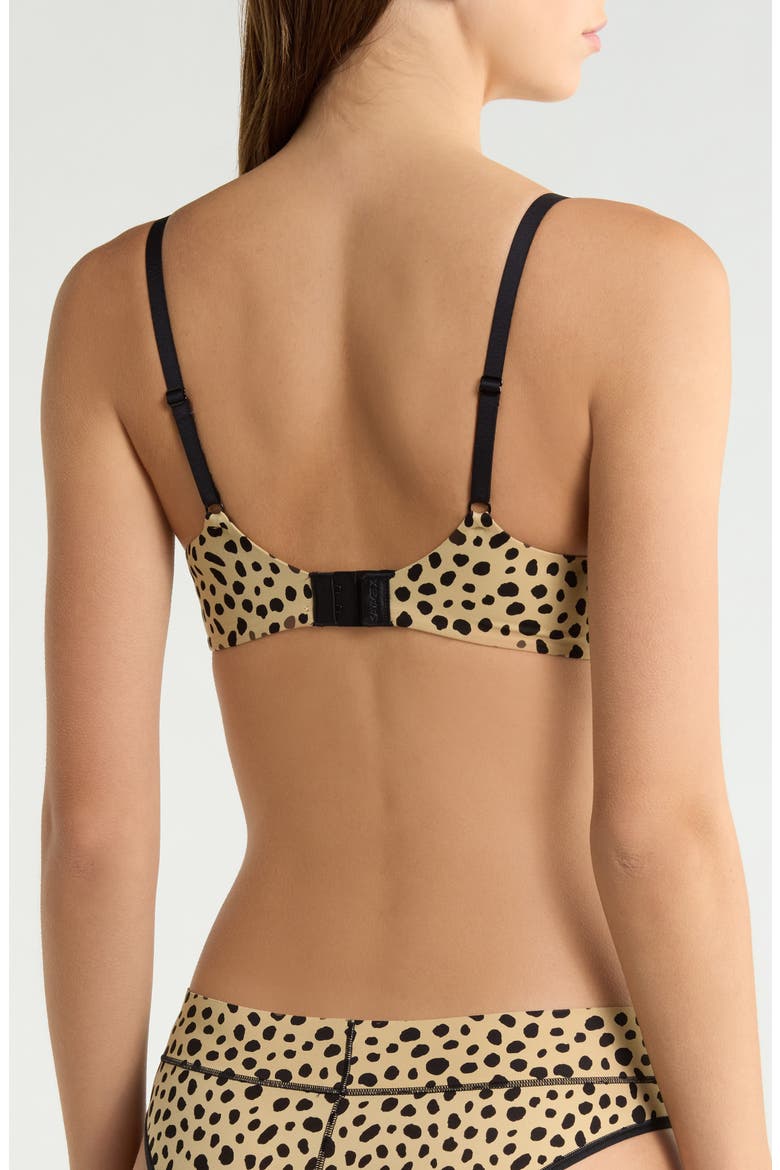 Soft N' Savage Padded Demi Bra, Alternate, color, CARMEL KISS BROWN WILD DOTS