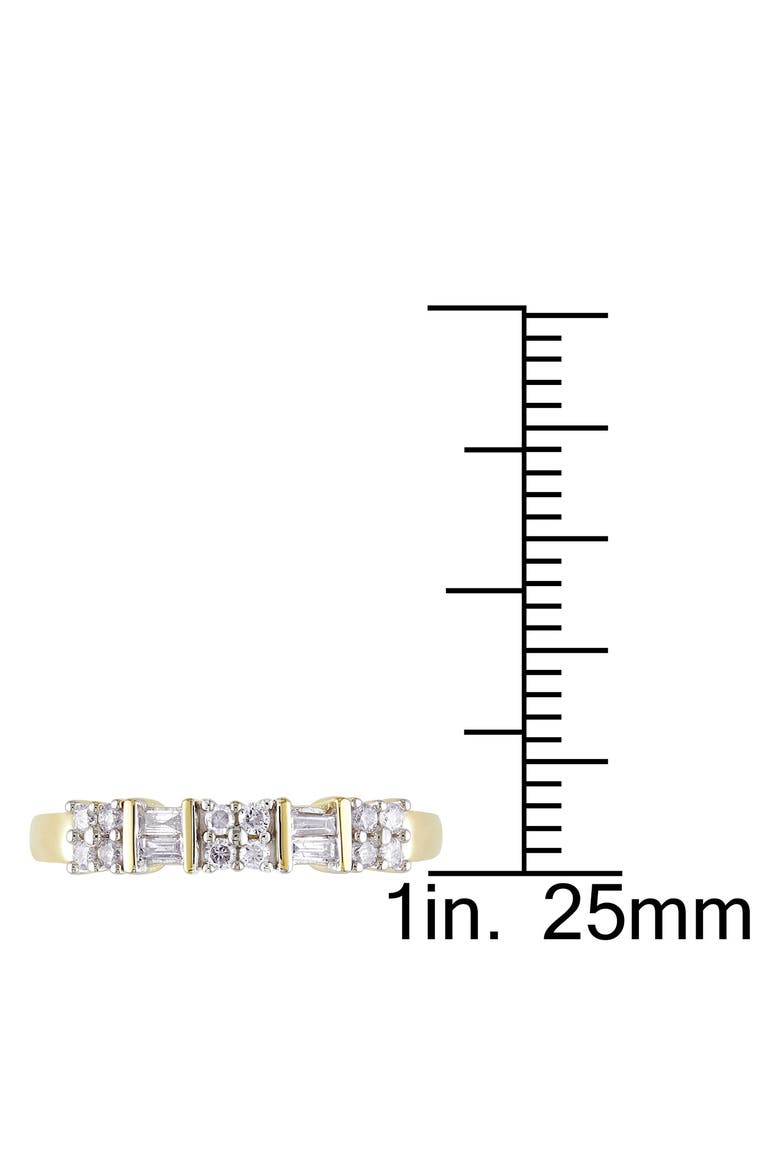 Baguette & Round Diamond Ring - 0.26ct., Alternate, color, WHITE