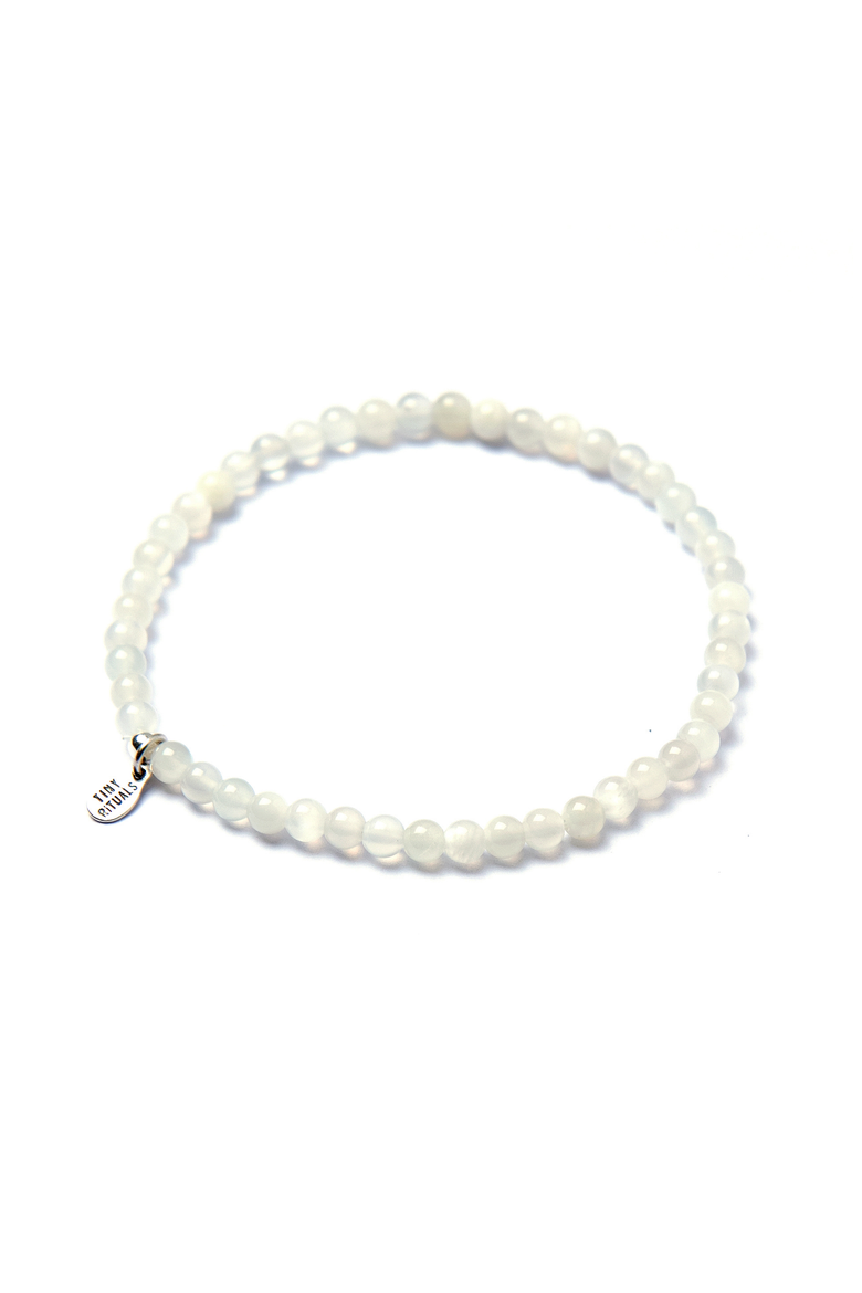 Moonstone Energy Bracelet, Main, color, Off-white
