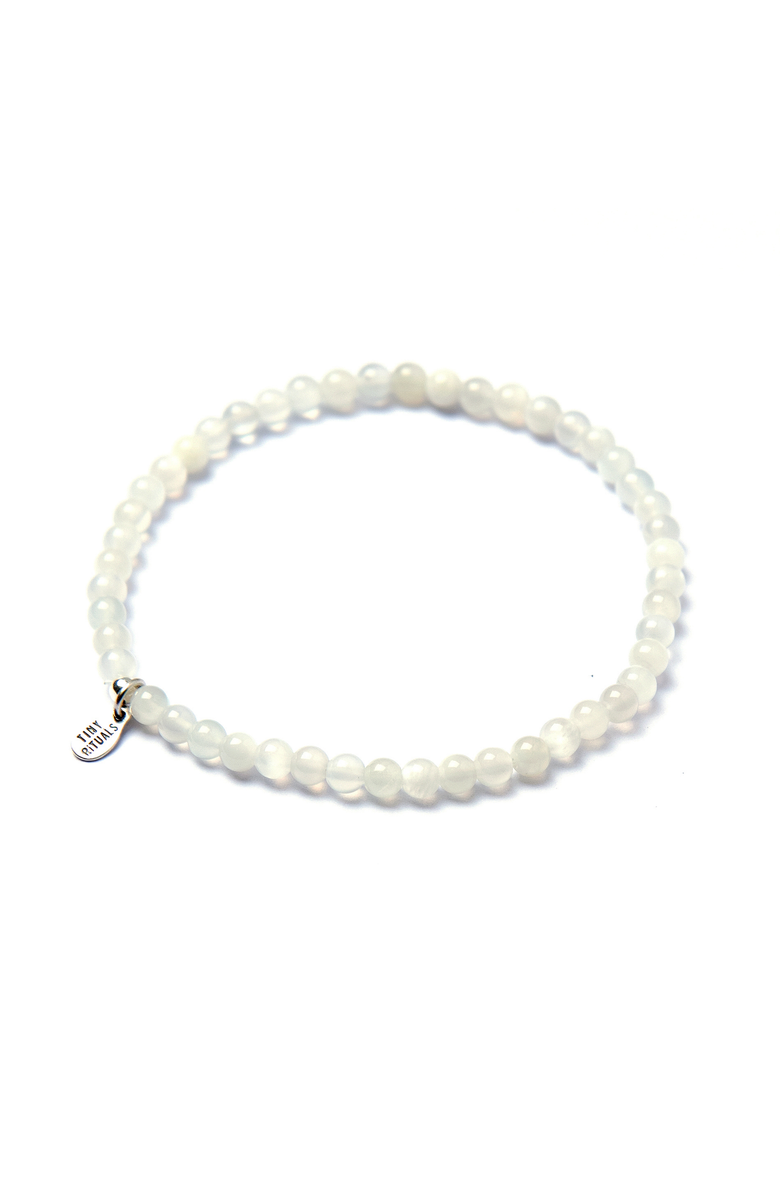 Tiny Rituals Moonstone Energy Bracelet, Main, color, Off-White