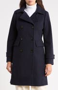 Michael Kors Double Breasted A-Line Walker Coat