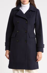 Michael Kors Double Breasted A-Line Walker Coat