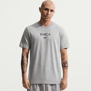 Nike Men's Nike Gray Barcelona Wordmark T-Shirt