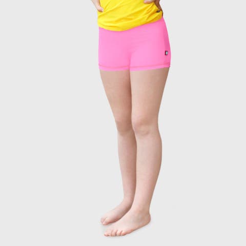 Girls UPF 50+ Printed Swim Boy Shorts (Toddler/Kids)