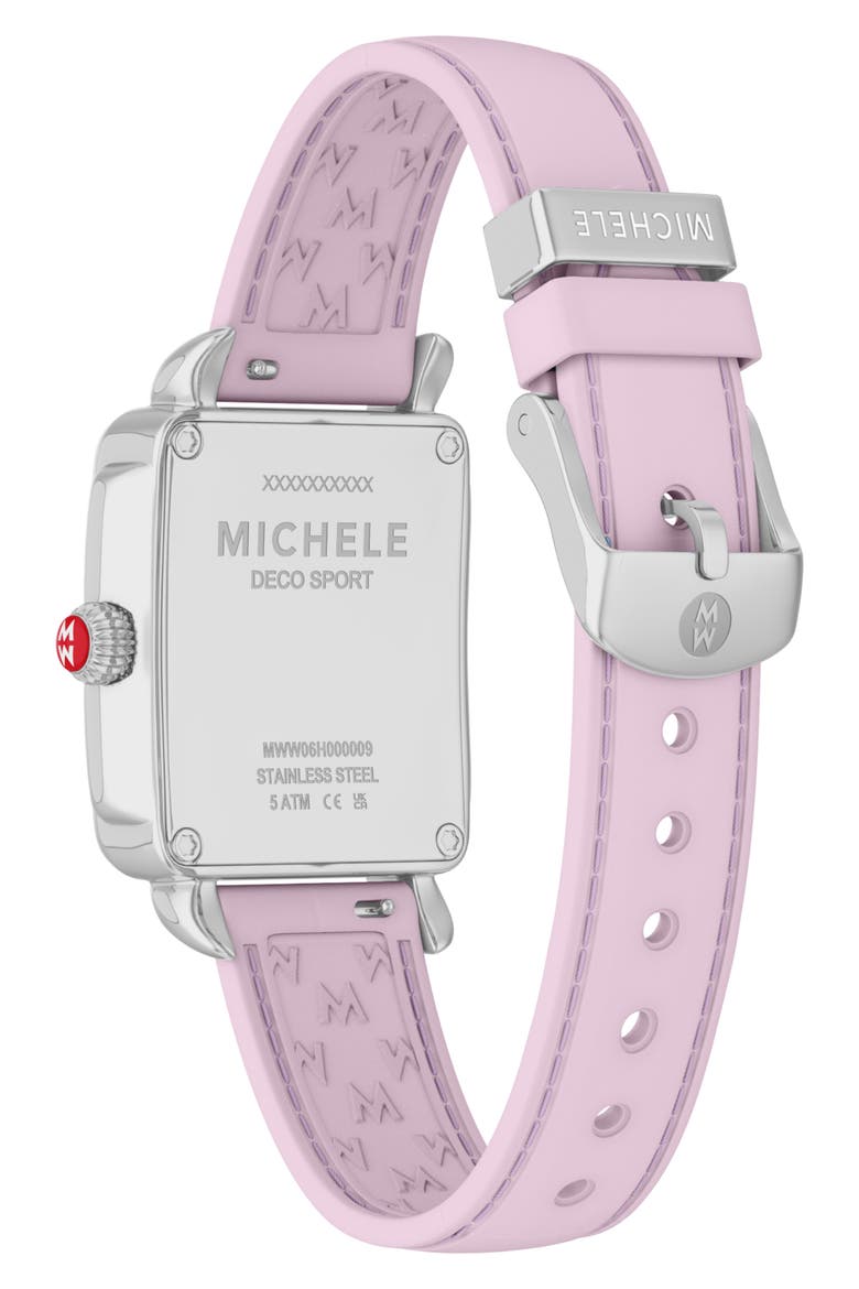 Deco Sport Mid Silicone Strap Watch, 29mm x 31mm, Alternate, color, LIGHT PINK