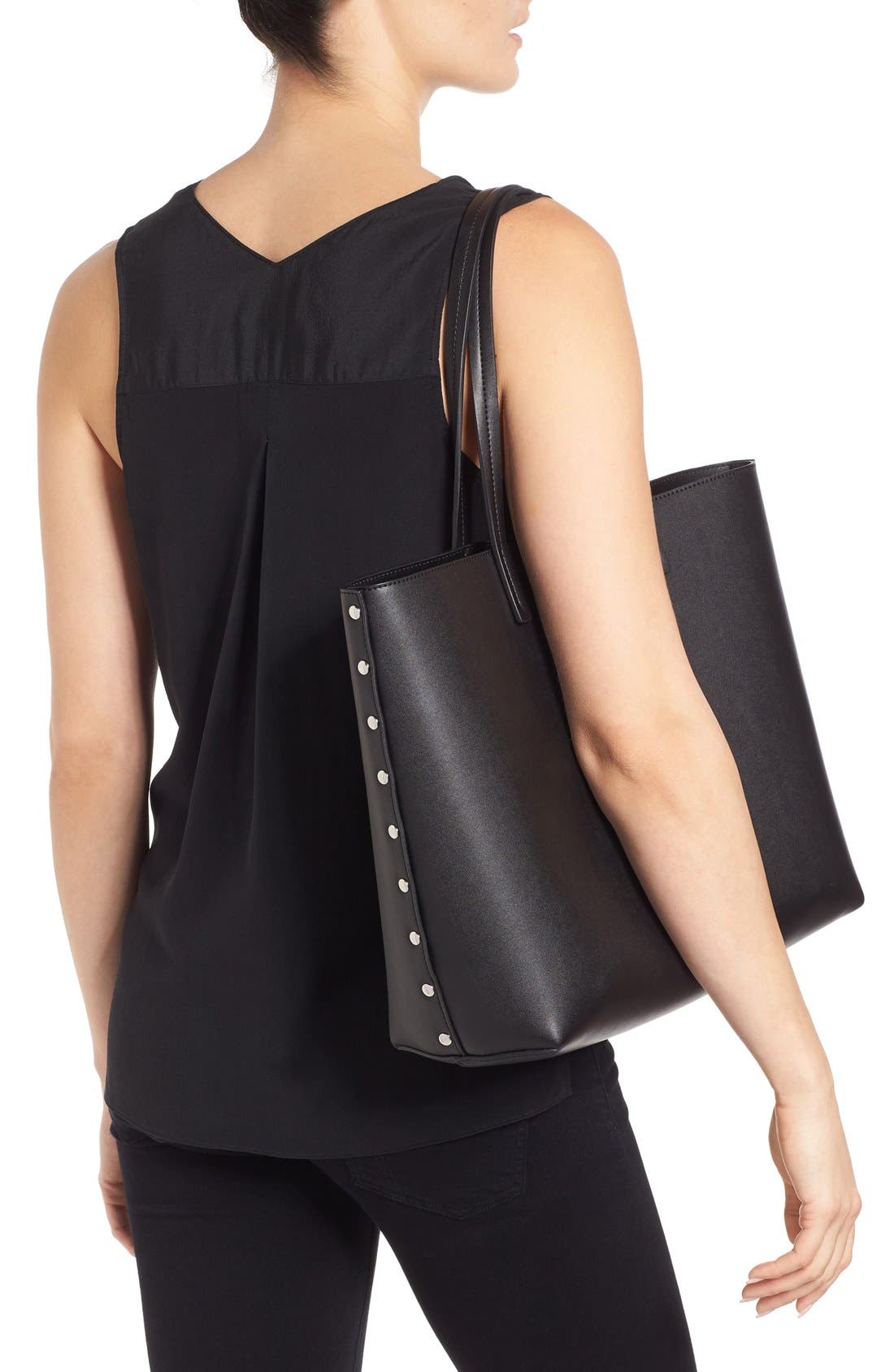 Chelsea28 Olivia Faux Leather Tote, Alternate, color, 