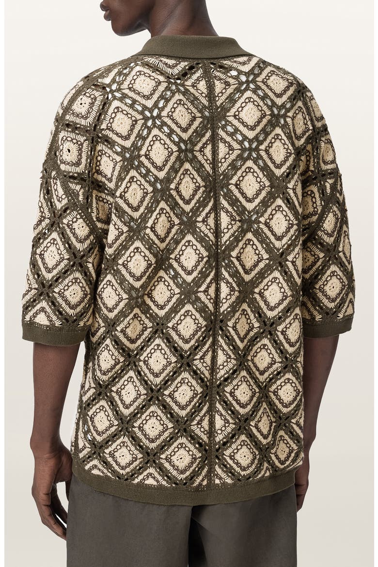 Morena Knit Short Sleeve Cardigan, Alternate, color, PITCH GREEN