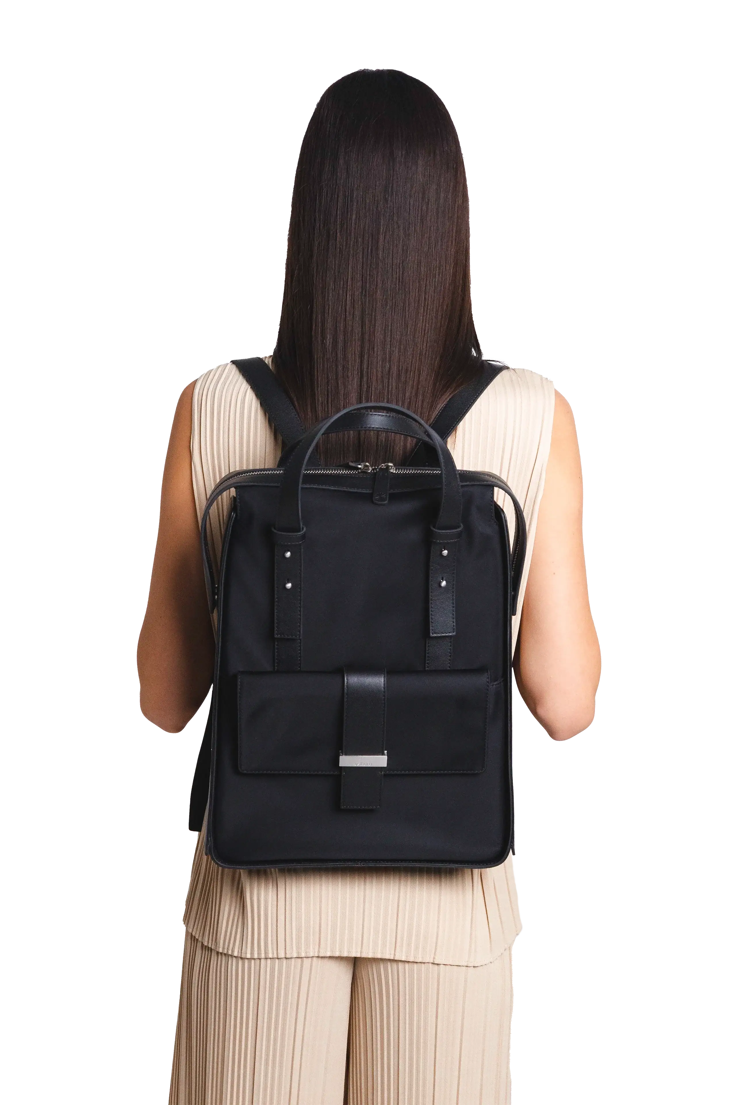 Esthera 7AM Nylon Backpack, Alternate, color, Black