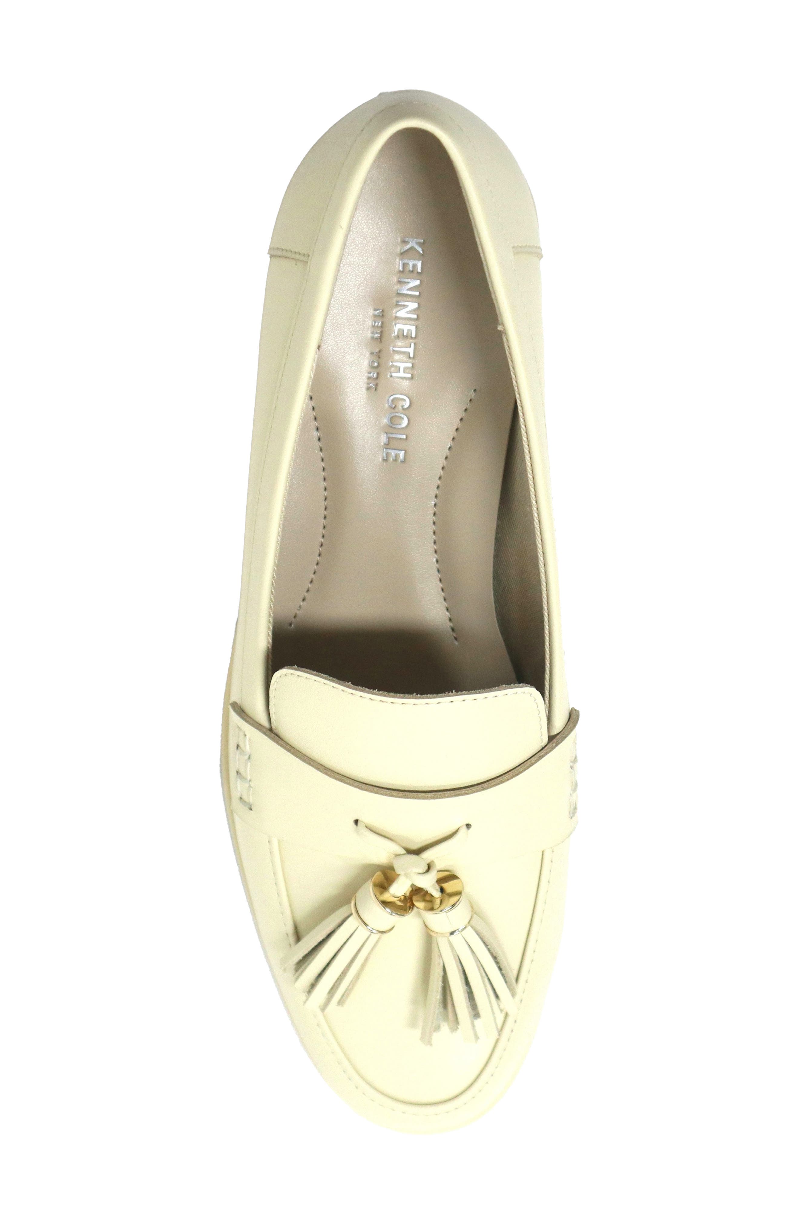 Kenneth Cole Lyra Tassel Loafer, Alternate, color, Lambs Wool Leather