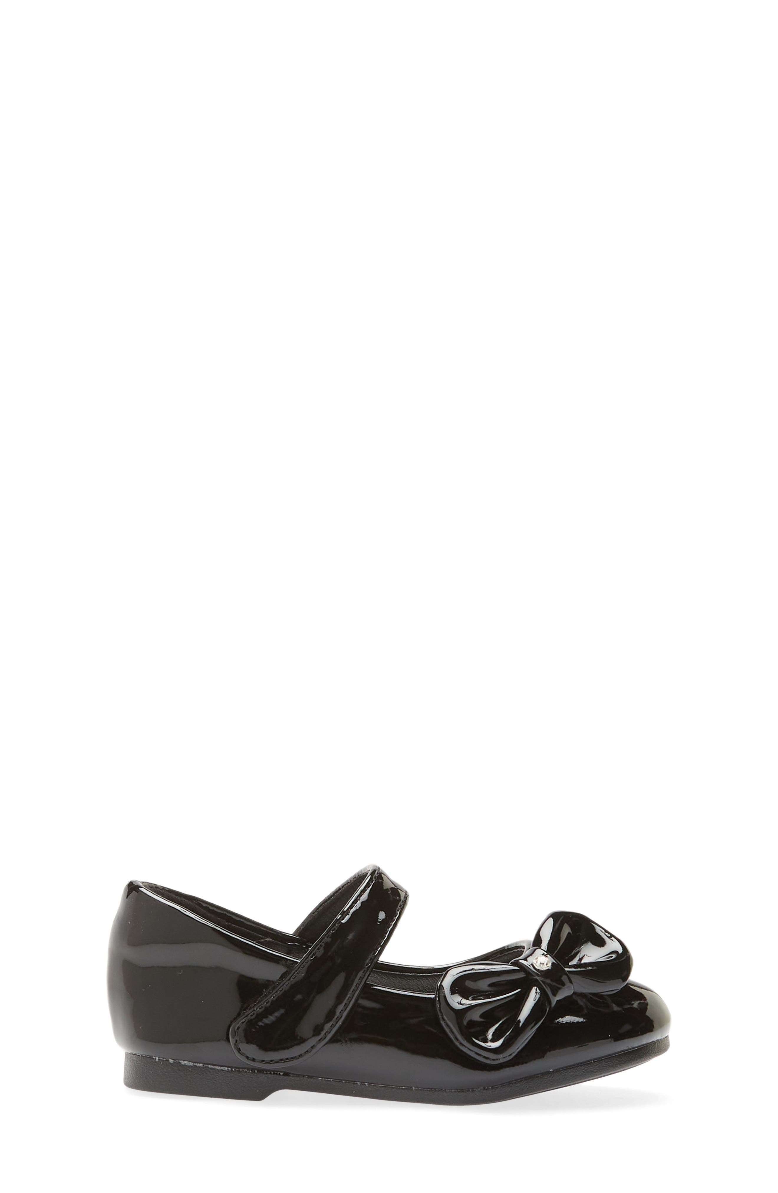 Kids' Angel Crystal Bow Mary Jane, Alternate, color, BLACK