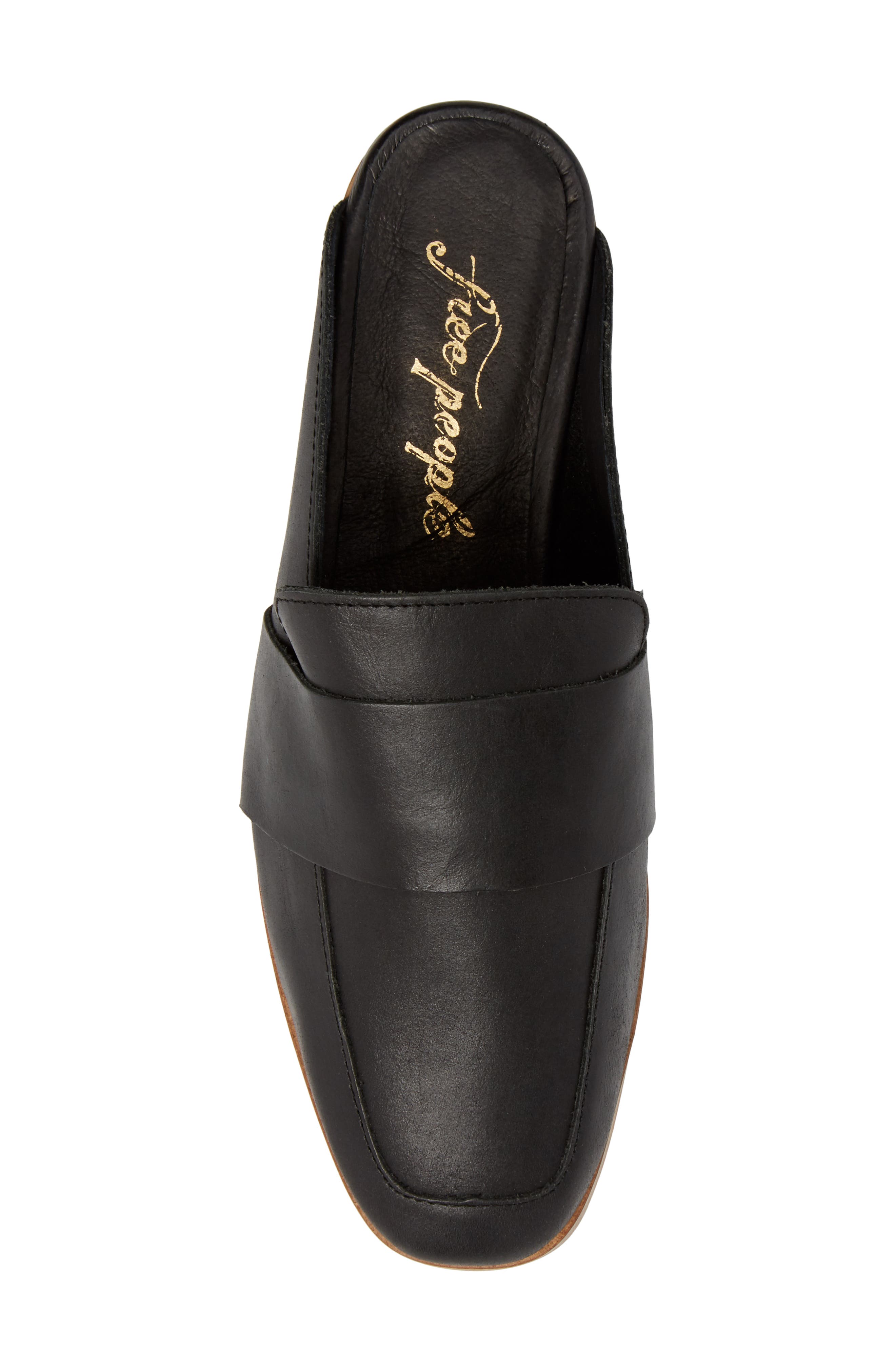 At Ease Loafer Mule, Alternate, color, CARBON LEATHER