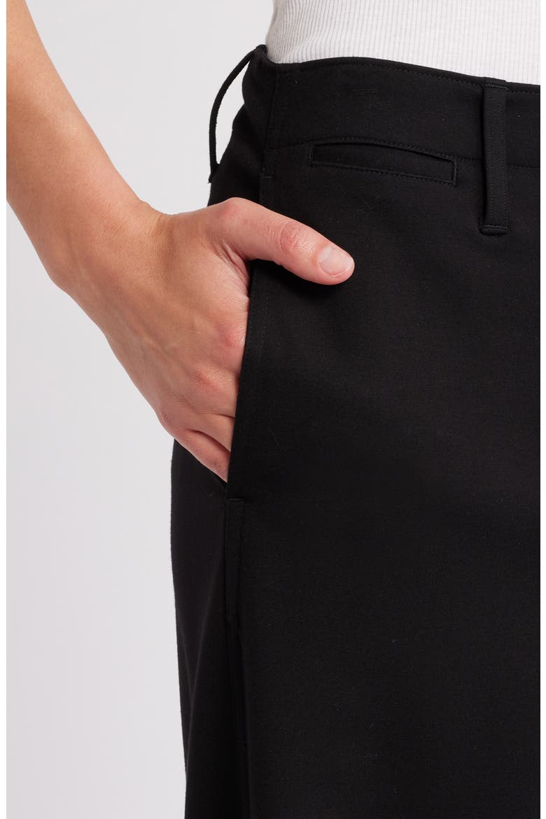 Sofie High Waist Wide Leg Ponte Knit Pants, Alternate, color, BLACK